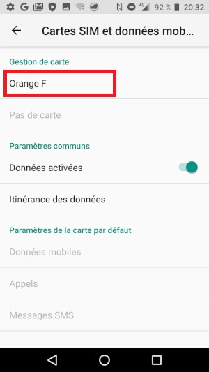 Comment configurer internet avec les données mobiles ?
